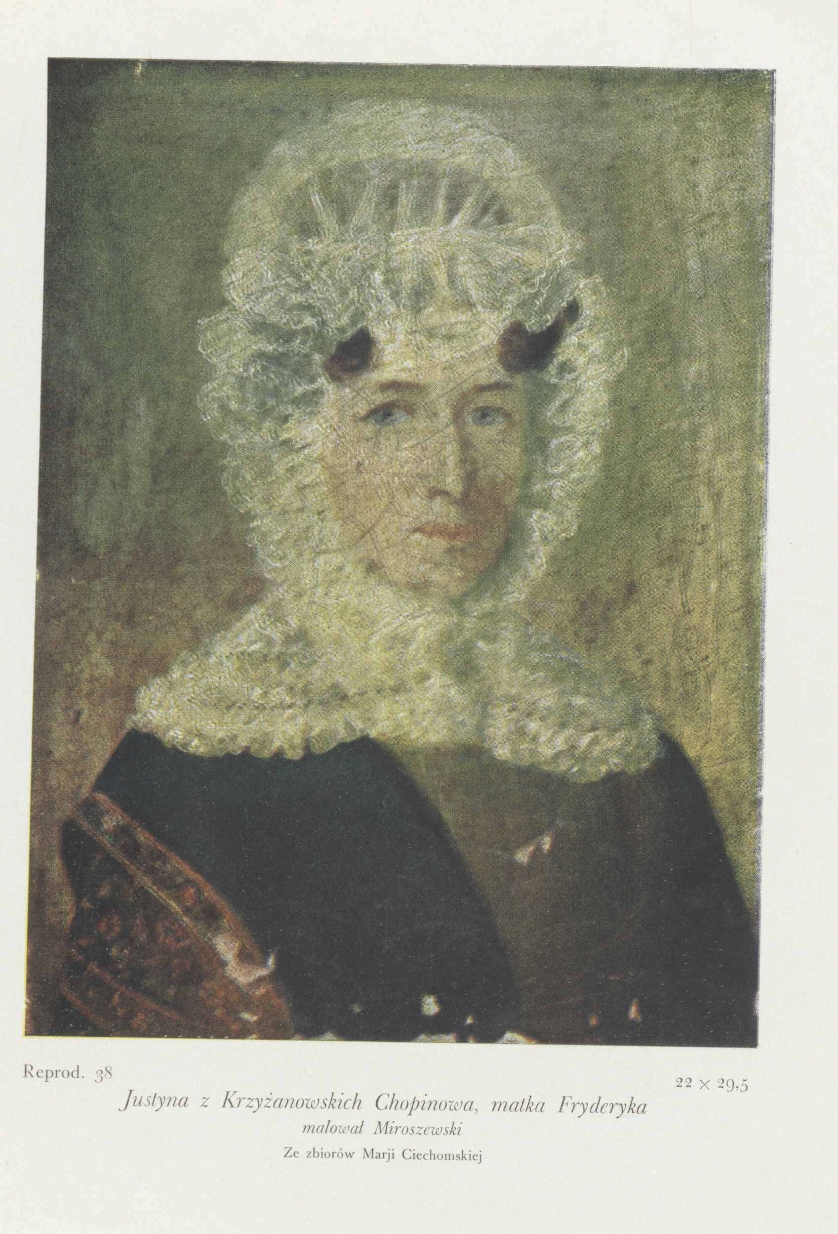 Portret Justyny Chopin z Krzyżanowskich, matki Fryderyka