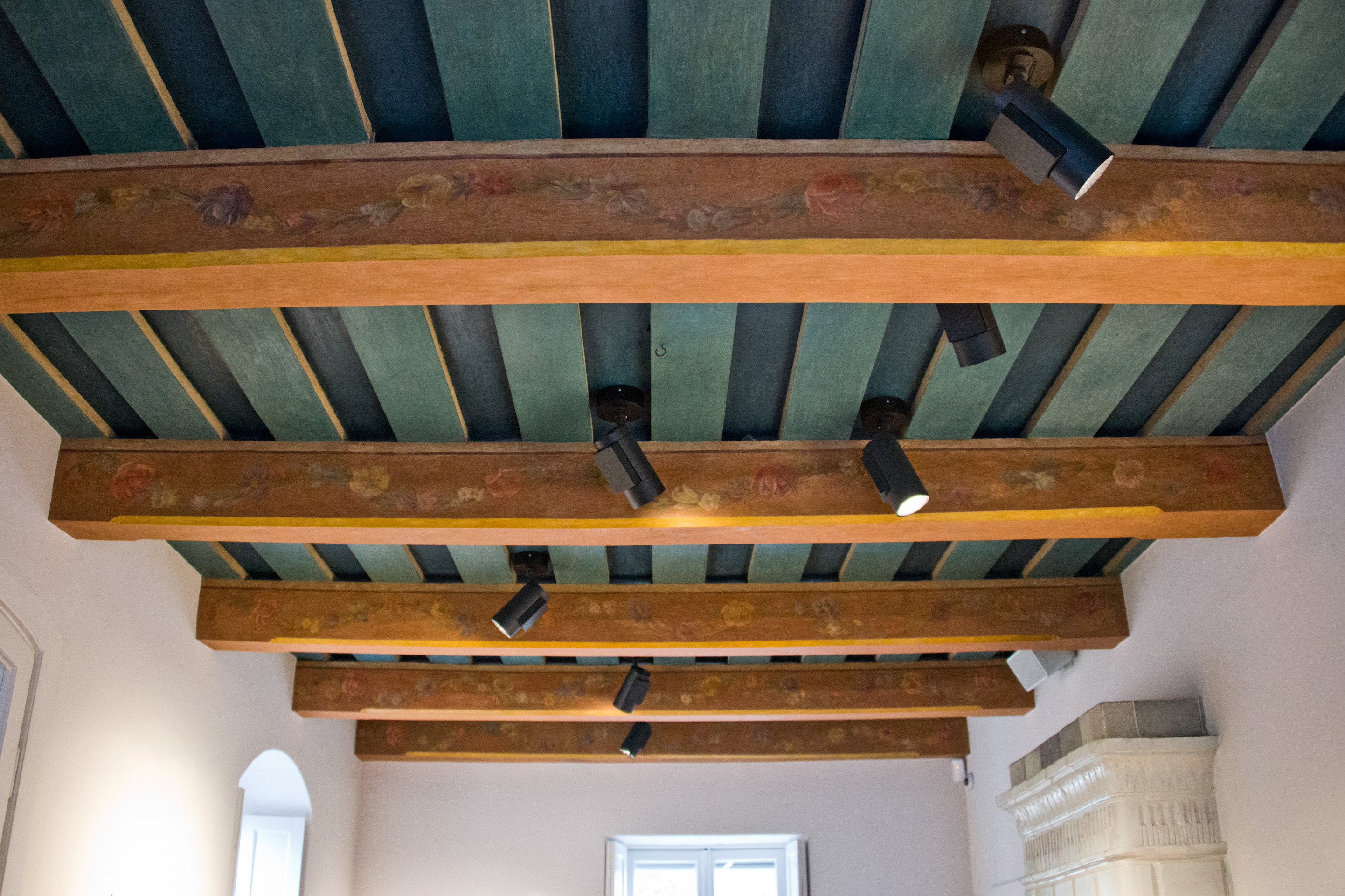 Polichromie na stropach w Domu Urodzenia Fryderyka Chopina w Żelazowej Woli