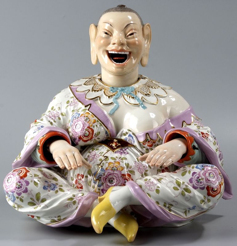 Porcelanowe figurki Chińczyka i Chinki