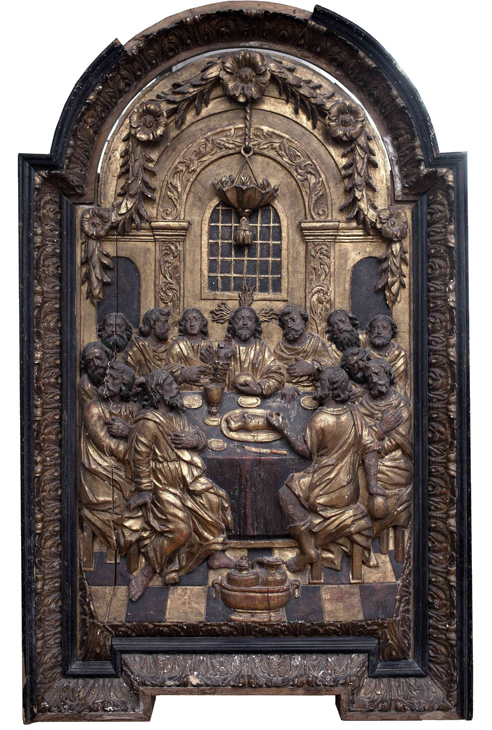 Fragment centralnej części ołtarza z kościoła Kripplein Christi