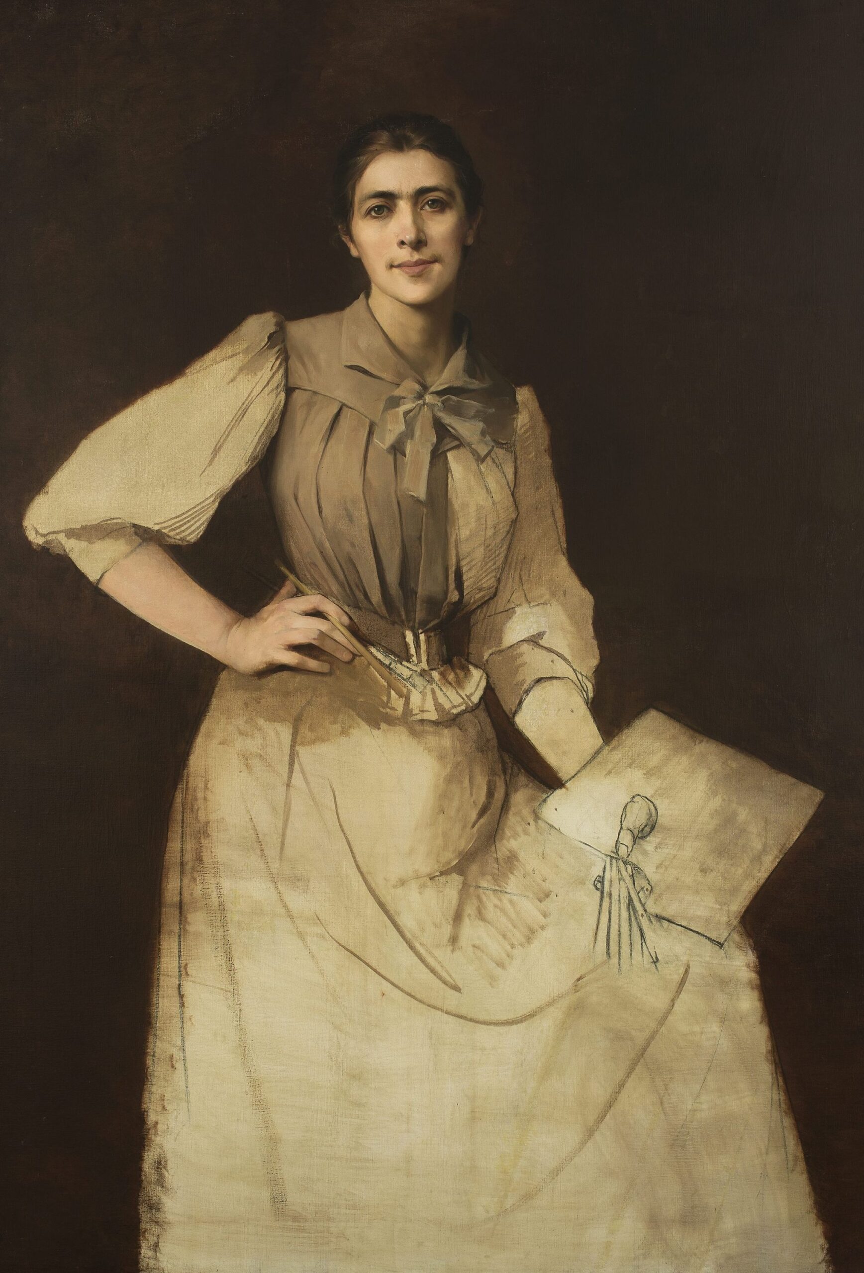 Anna Bilińska, Autoportret niedokończony