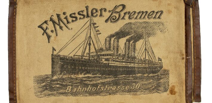Etui na bilet agencji F. Missler Bremen